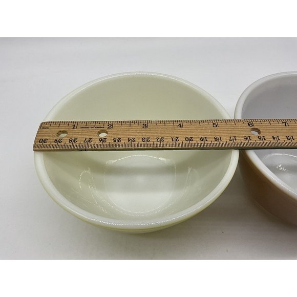 PYREX MCM Nesting Mixing Bowls Harvest 401 B-26 and yellow 401 1.5 QT Vintage - Picture 9 of 16